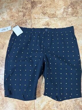 Original Penguin Navy Shorts with Gold Dot Print
